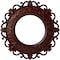 Ekena Millwork Orrington Medallion (Canopies up to 6 5/8"), 13 1/4"OD x 6 5/8"ID x 1 1/8"P, Brushed Mahogany CM13ORBMF - alternate 1